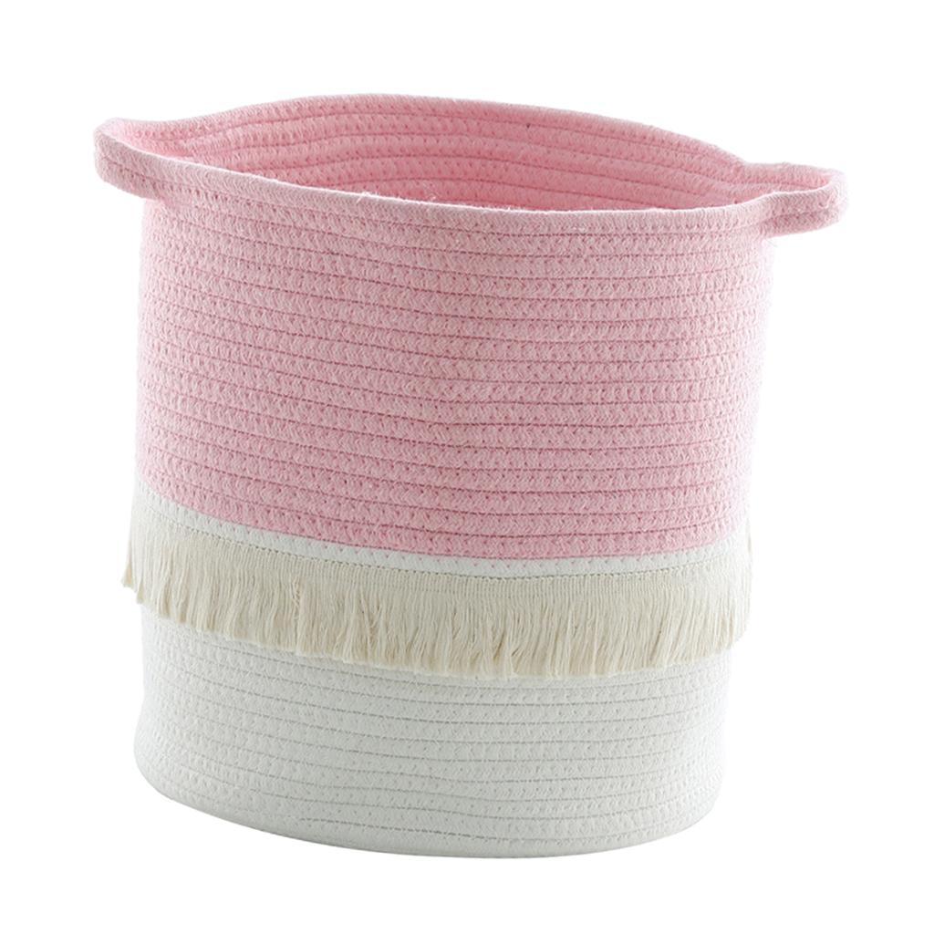 Cotton Rope Basket  100% Natural Cotton! Rope Basket, Woven Storage Basket, Blanket Basket Living Room, Toy Basket, Pillow Basket