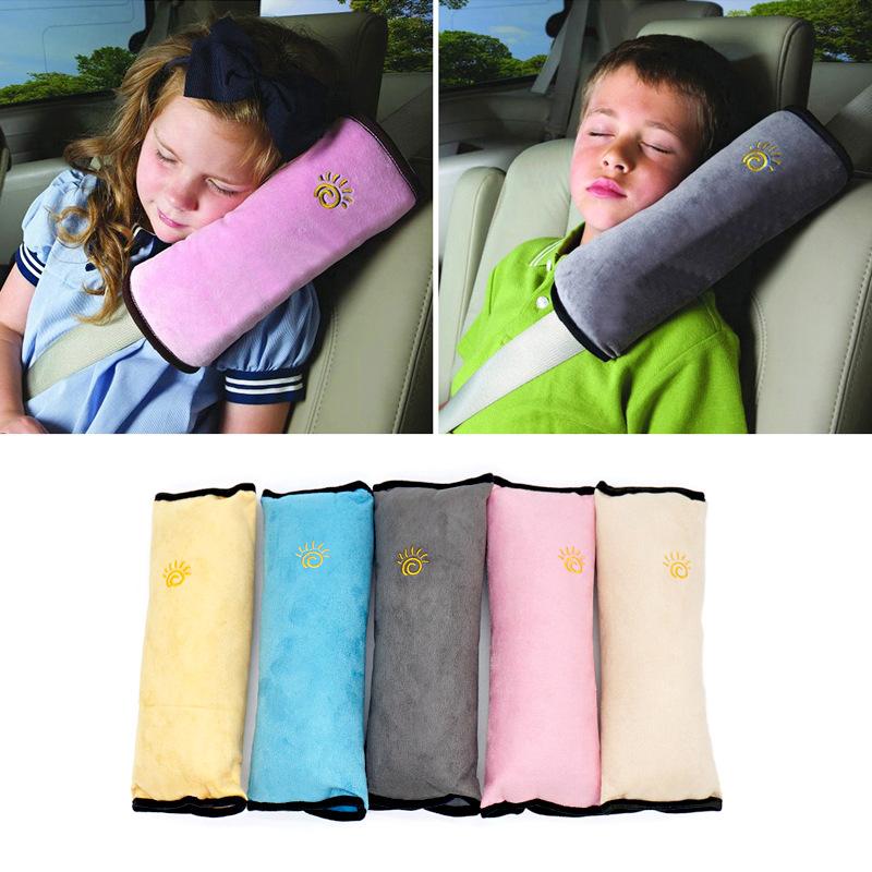 Cho Bé Tự Động Gối Đai An Toàn Xe Hơi Bảo Vệ Vai Xe Dây Đai Đệm Trẻ Em Bé Playpens Xe Ô Tô Phụ Kiện