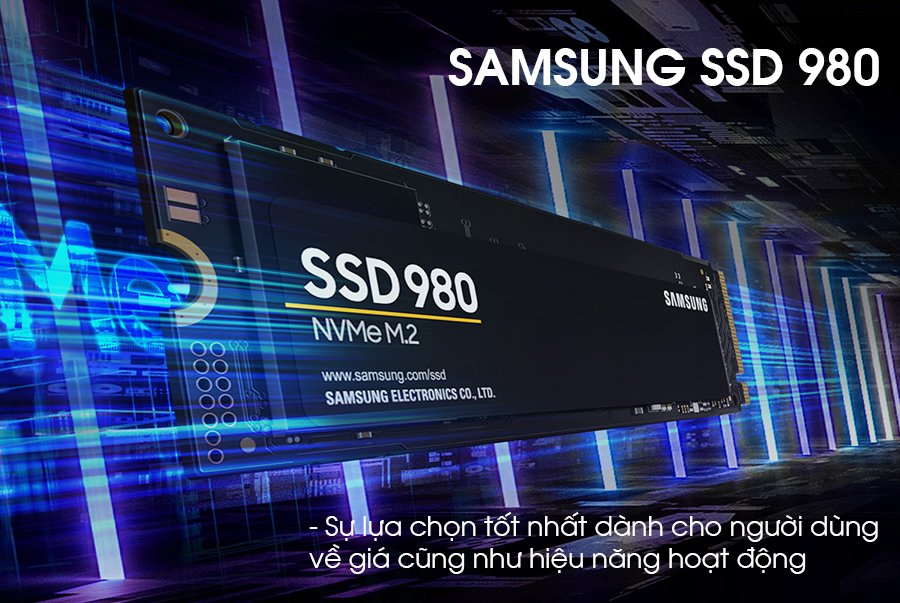 Ổ cứng gắn trong SSD Samsung 980 250GB | 500GB | 1TB M2 NVMe 1.4 PCIe 3.0 - Hàng chính hãng