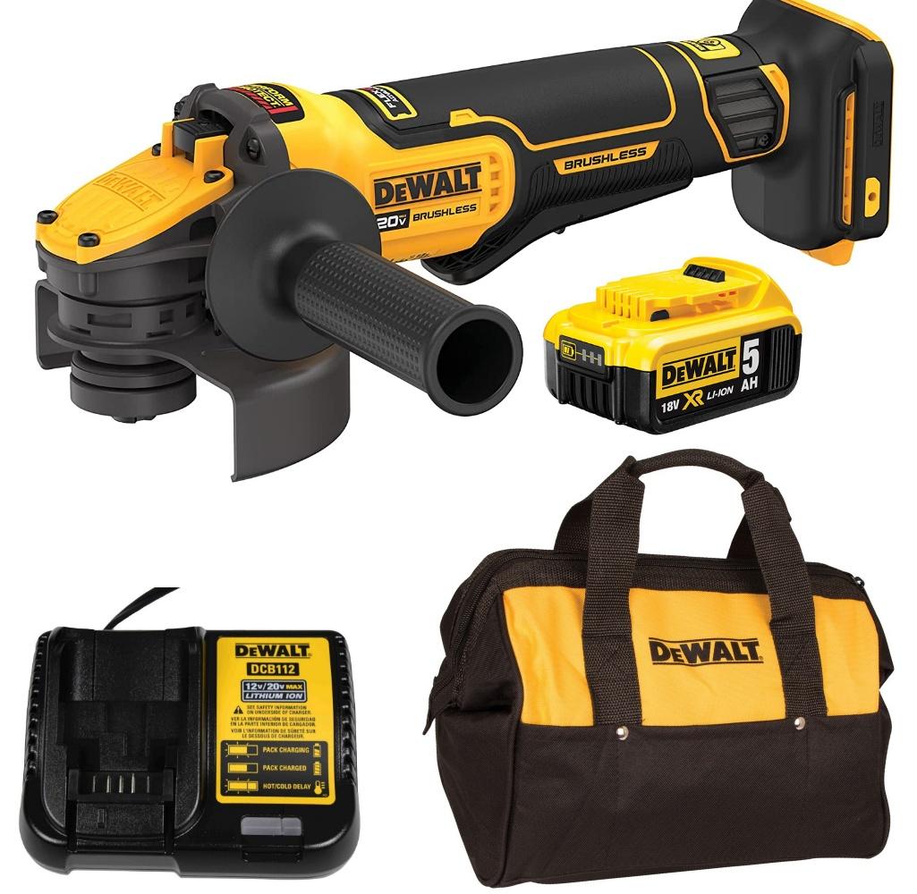 MÁY MÀI CẦM TAY 20V/60V 100MM DEWALT DCG409P1- HÀNG CHÍNH HÃNG