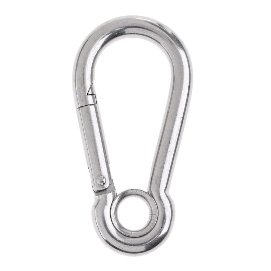 Carabiner Leo Núi Thép Không Gỉ Với Mắt để Leo Núi / đi Bộ