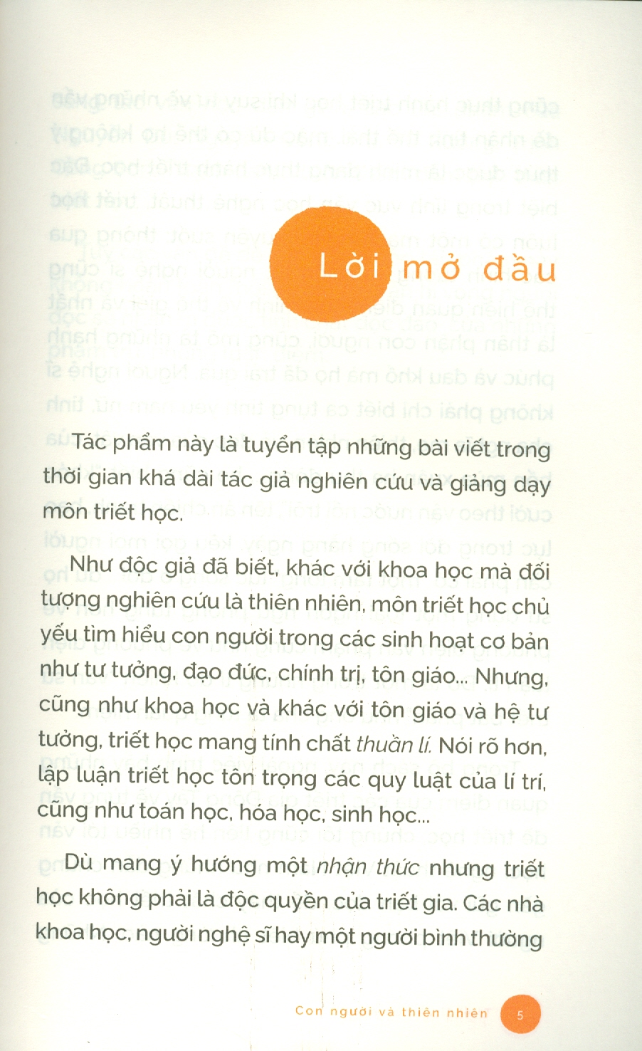 Triết Lí Về Con Người - Con Người Và Thiên Nhiên