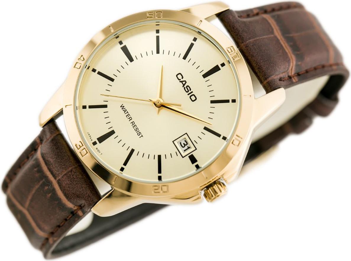 Đồng hồ nam dây da Casio MTP-V004GL-9AUDF