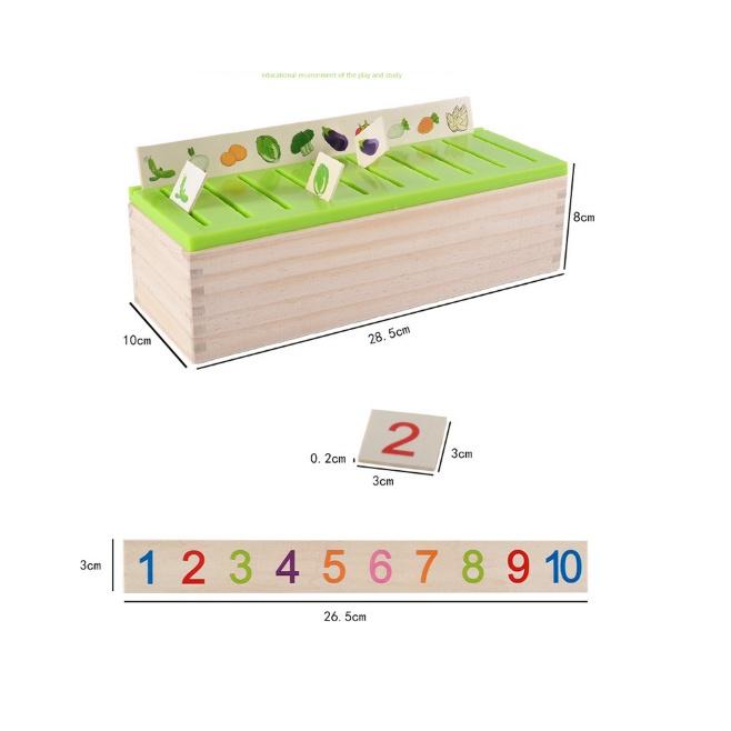 Bộ đồ chơi thả hình gỗ 8 chủ đề - Đồ chơi giáo dục thông minh cho bé