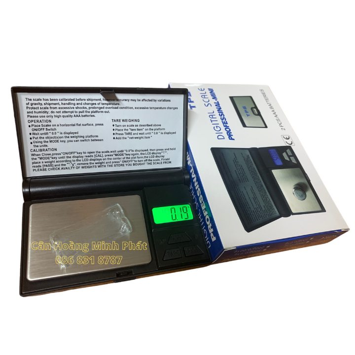 Cân Điện Tử Bỏ Túi TPS MN Định Lượng 0.01g đến 300g