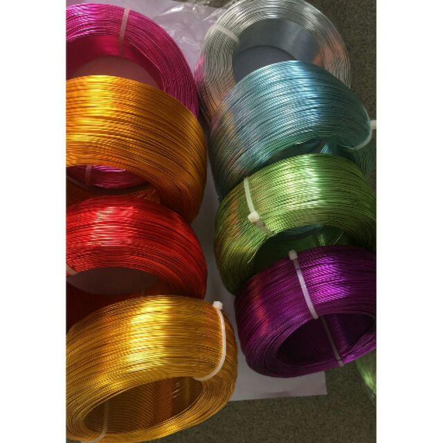 Dây nhôm màu 1kg -size :1mm làm cây bonsai