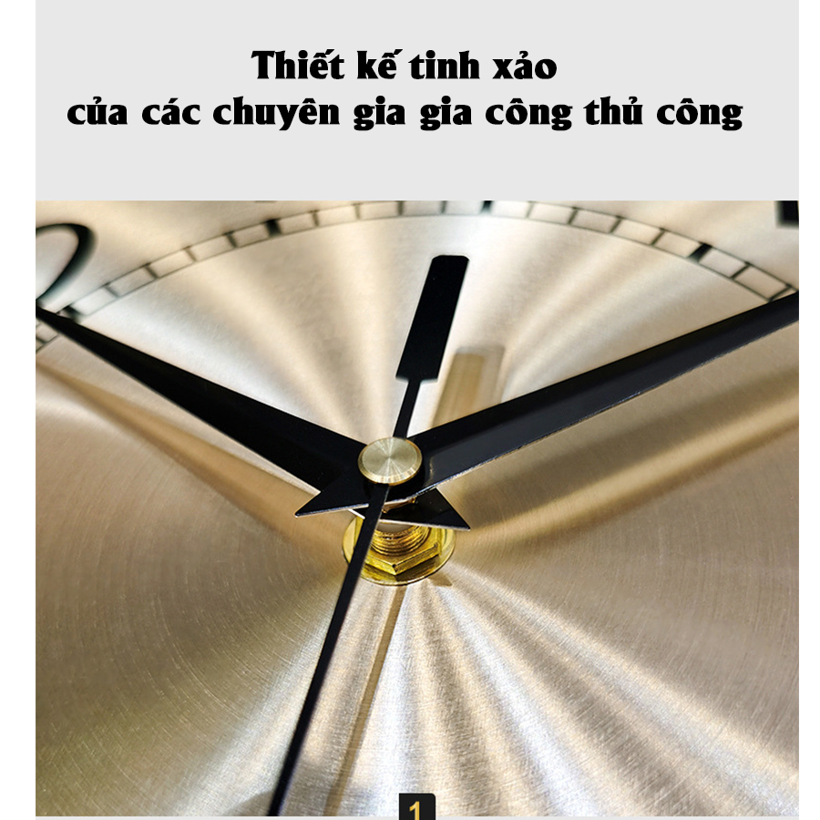 Đồng hồ treo tường Vdecor  trang trí phong cách hiện đại con hươu xanh Lian2876 chính hãng