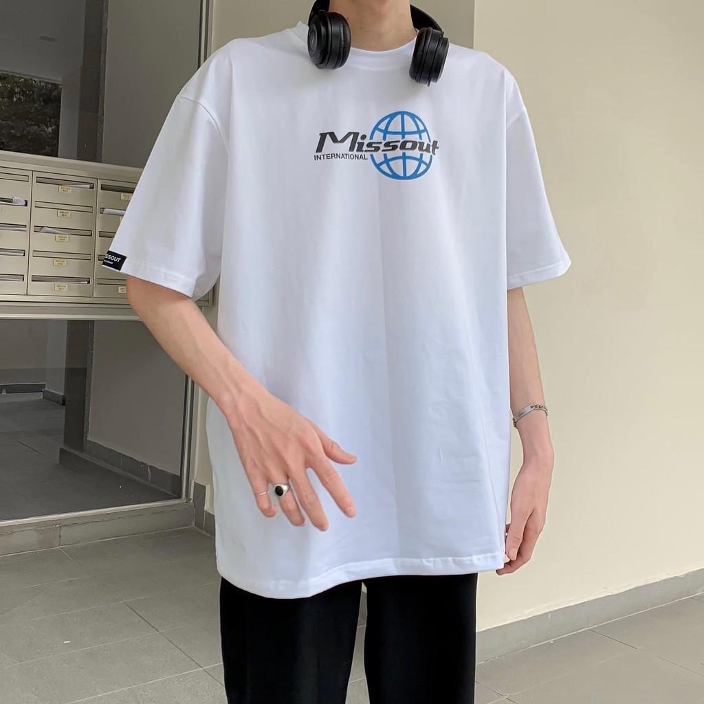 Áo thun MISSOUT MULTI LOGO TEE - Áo thun unisex form rộng tay lỡ MISSOUT LOGO || Hany Shop