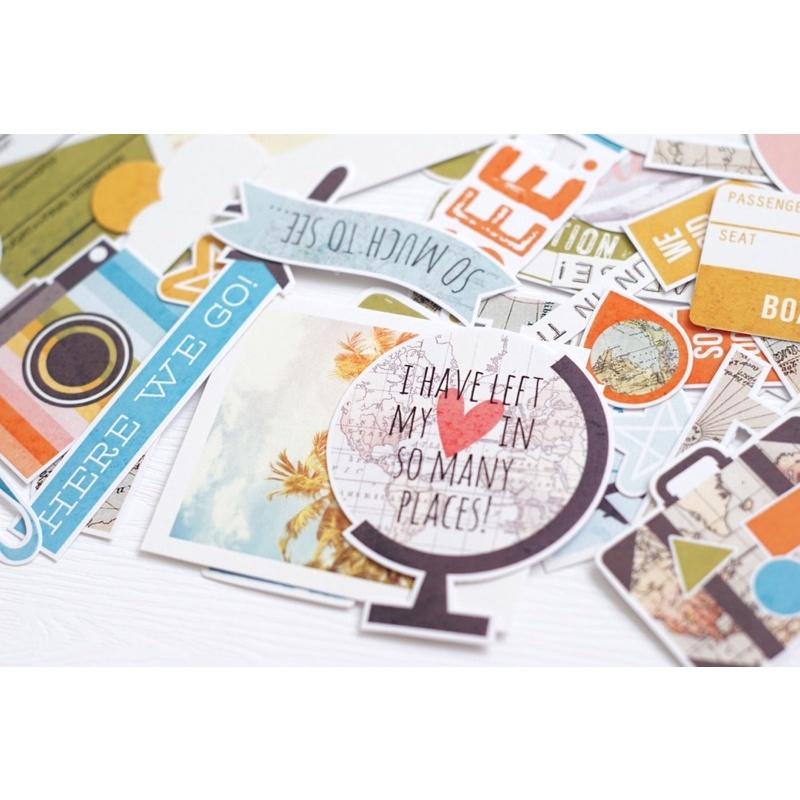 Sticker scrapbook chủ đề du lịch