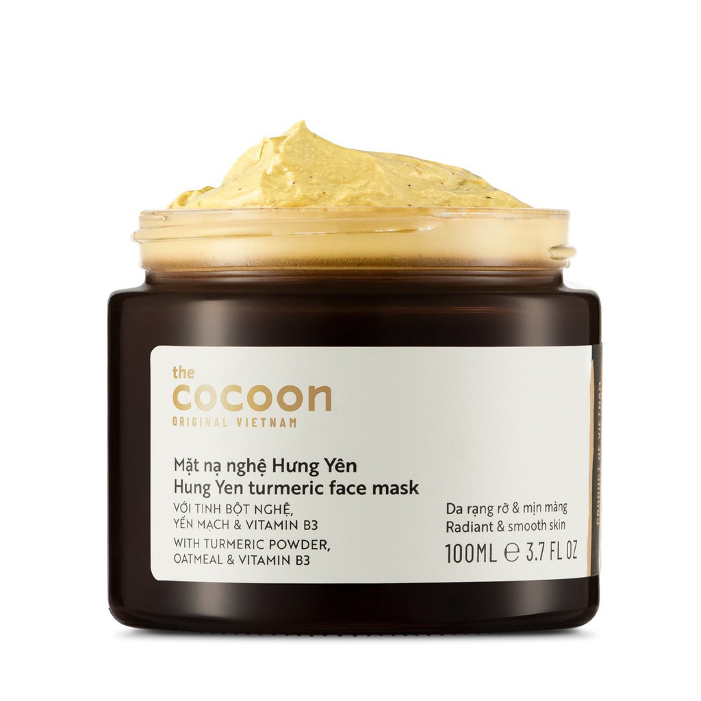 Mặt Nạ COCOON Nghệ Hưng Yên Sáng Da & Mờ Vết Thâm - COCOON Hung Yen Turmeric Face Mask 100mL