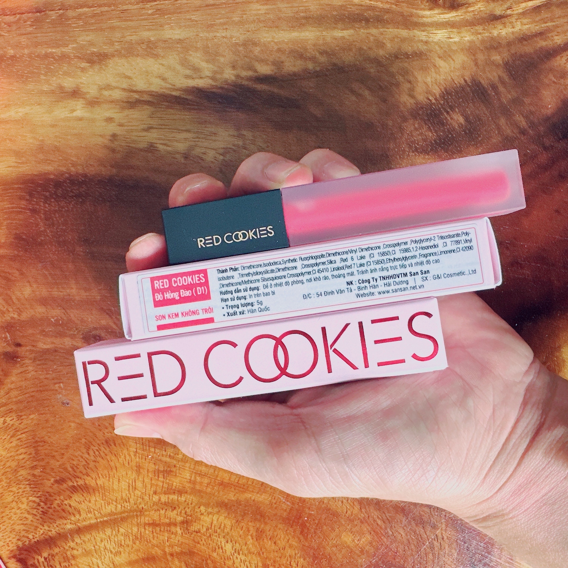 Son Kem Lì RED COOKIES Water Dew Velvet Tint Korea - Siêu Bền Màu -  Mềm Mượt Mịn - Không Trôi - Không Dính - Căng Mịn