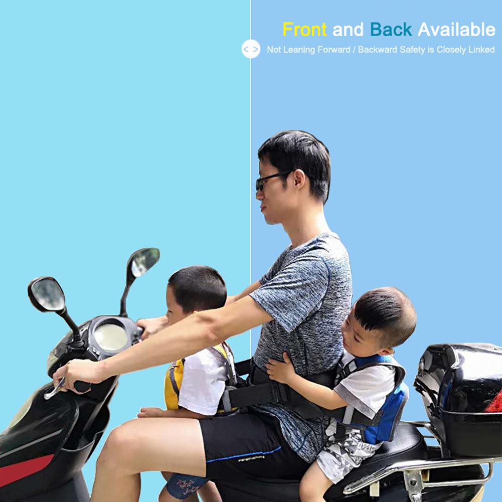 Xe Máy Mới Trẻ Em Hoạt Hình Dây Đai An Toàn Có Thể Điều Chỉnh Xe Đạp Điện Moto Chống Thả Cố Định Dây Đi Phản Quang Cho Trẻ Em