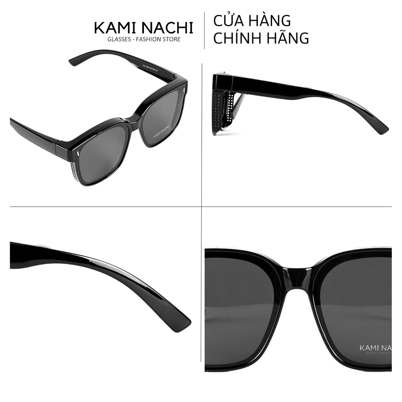 Gọng kính Shield Glasses chống phân cực, chống tia UV, có thể đeo cùng lúc với kính cận KAMI NACHI J10