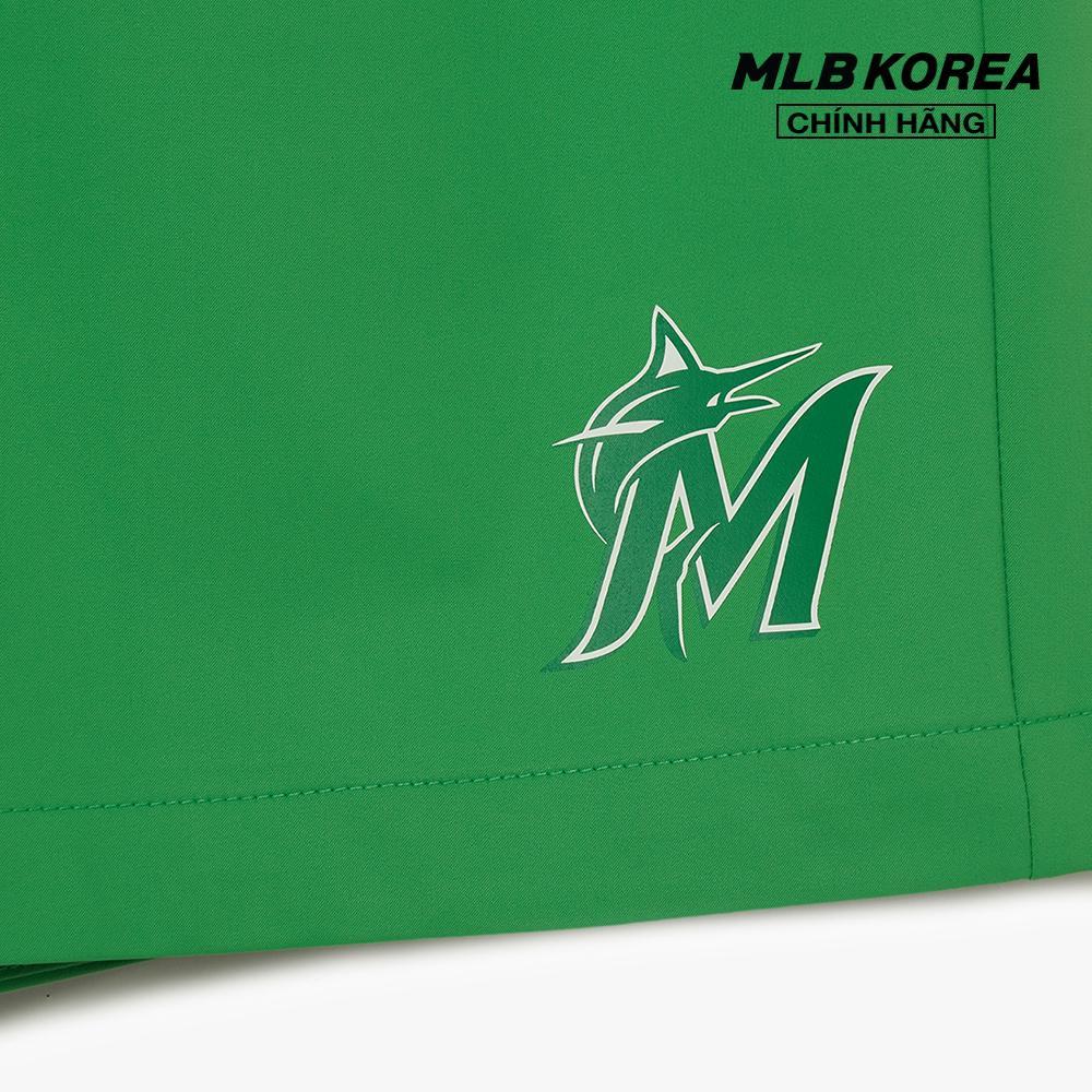 MLB - Quần shorts unisex ống rộng phối logo thời trang 3ASMR0133