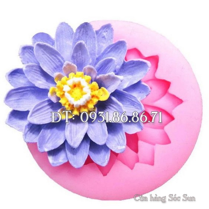 Khuôn silicon hoa cúc cánh dài nhiều tầng - Mã số 1209