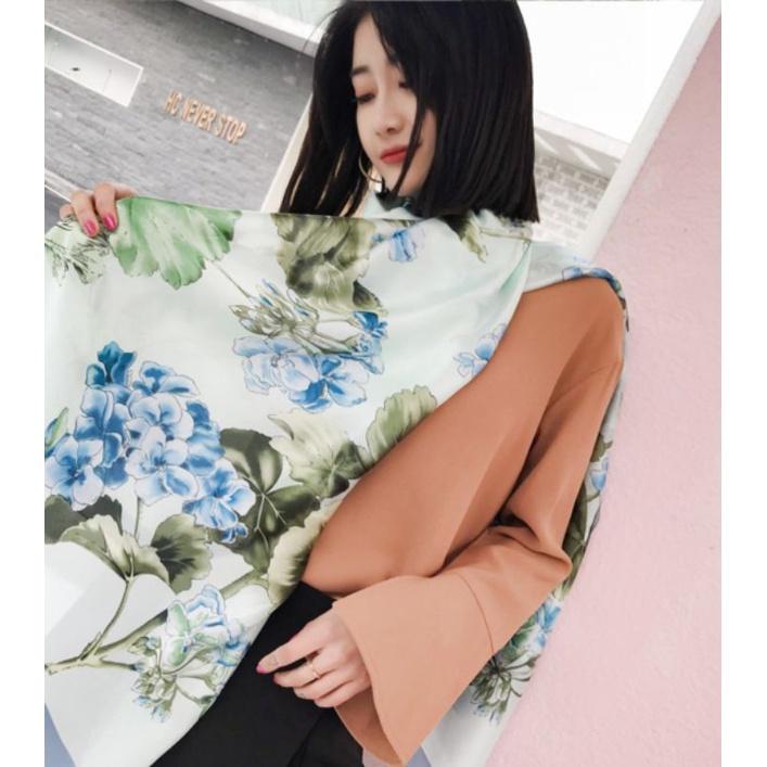 Khăn choàng lụa hot trend size 90x180