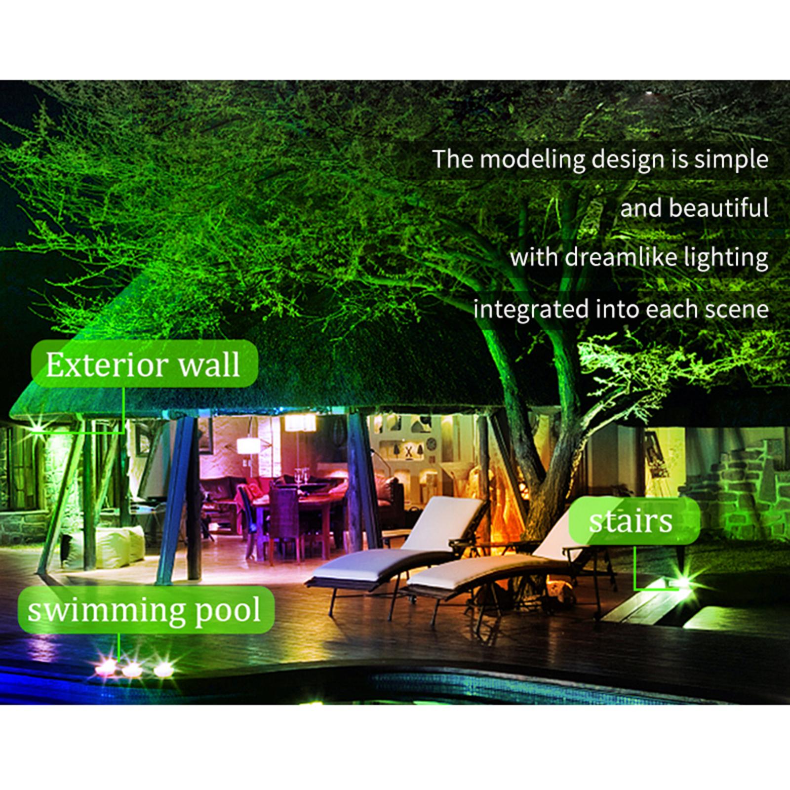 Smart WiFi Flood Light 30W 2000LM Dimmable RGB Color Changing Stage Lights Work with Alexa Google Home Wall Washer