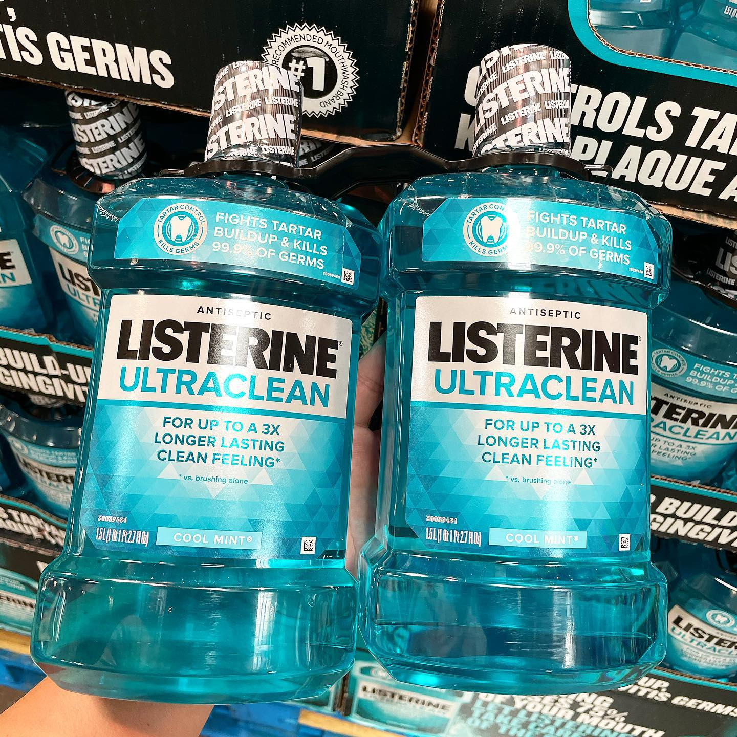 Nước Súc Miệng Listerine Cool Mint Antiseptic 1.5L