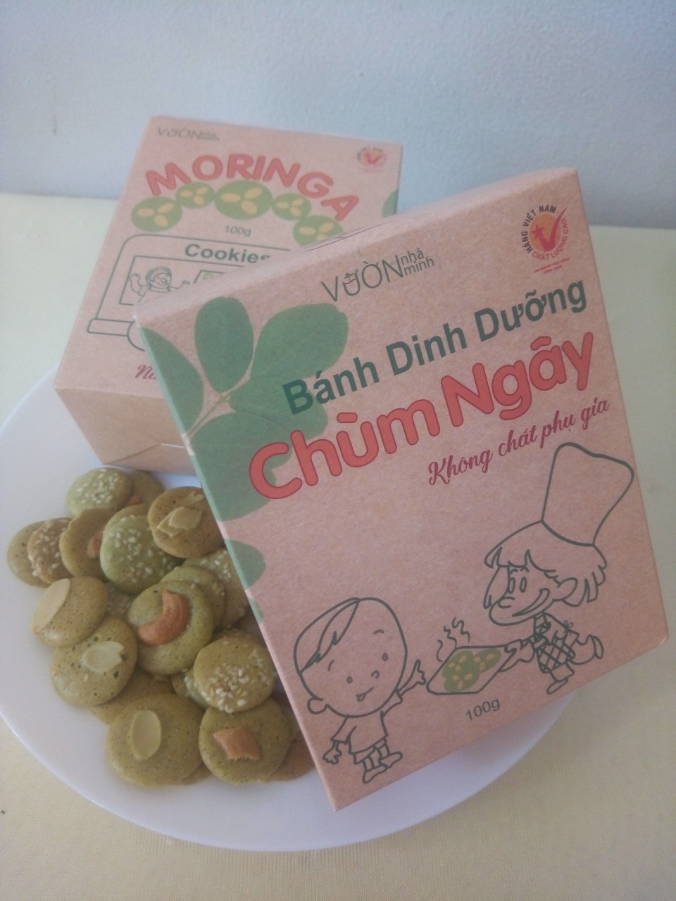 Bánh Dinh Dưỡng Chùm Ngây Vườn Nhà Mình.