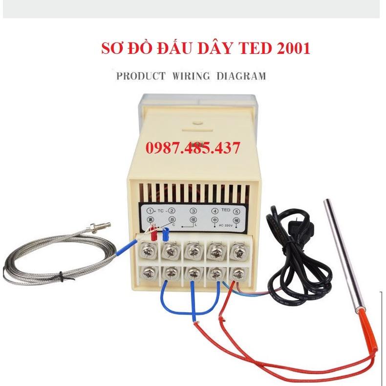 Bộ điều khiển nhiệt độ TED 2001 ( OUT RELAY) 0-400 độ C