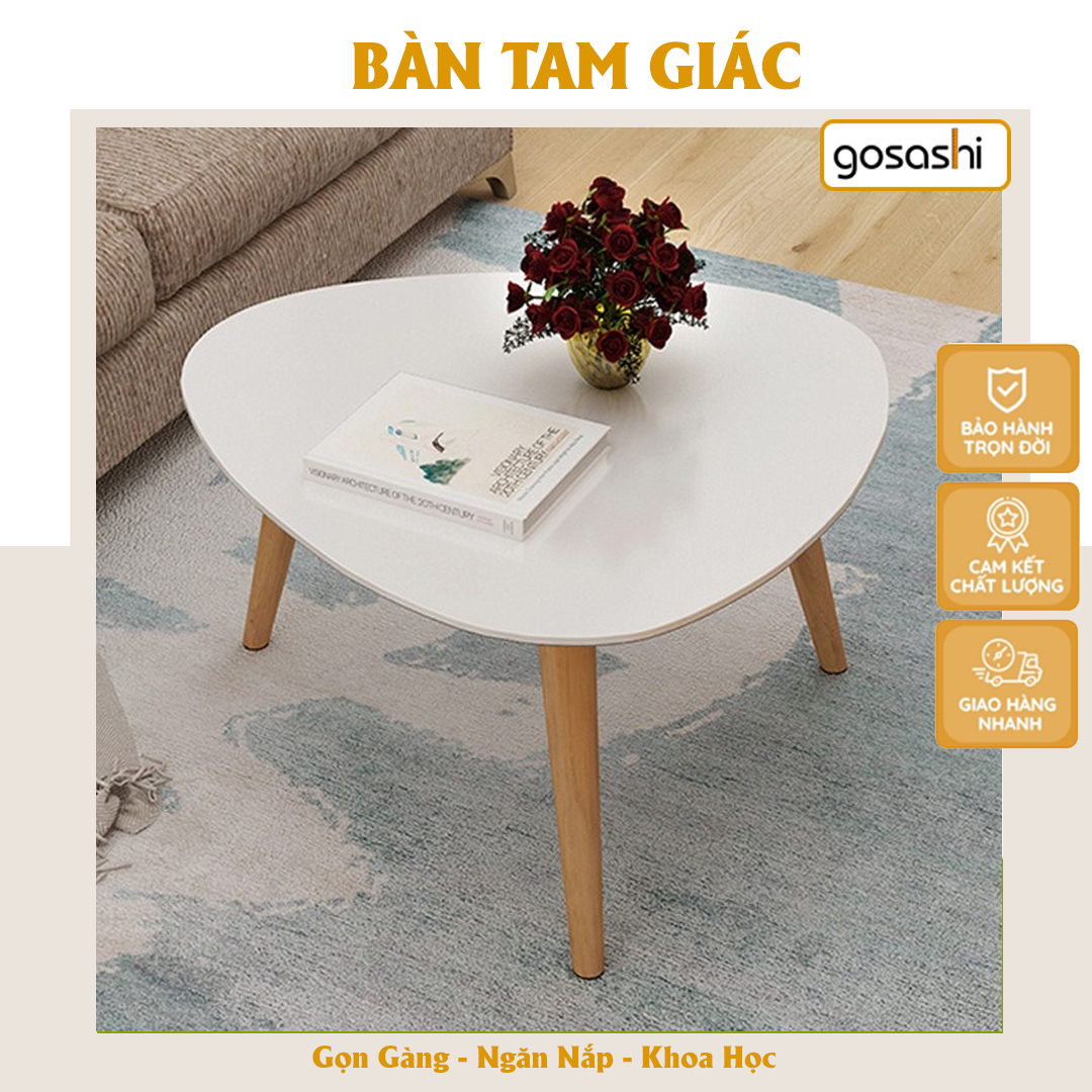 Bàn Trà Cafe, Bàn Trà Sofa Phong Cách Tối Giản, Derco Phòng Khách, Gỗ MDF Không Cong Vênh, Nhỏ Gọn, Dễ Lắp Đặt Và Di Chuyển Thương Hiệu Gosashi-BTGCG