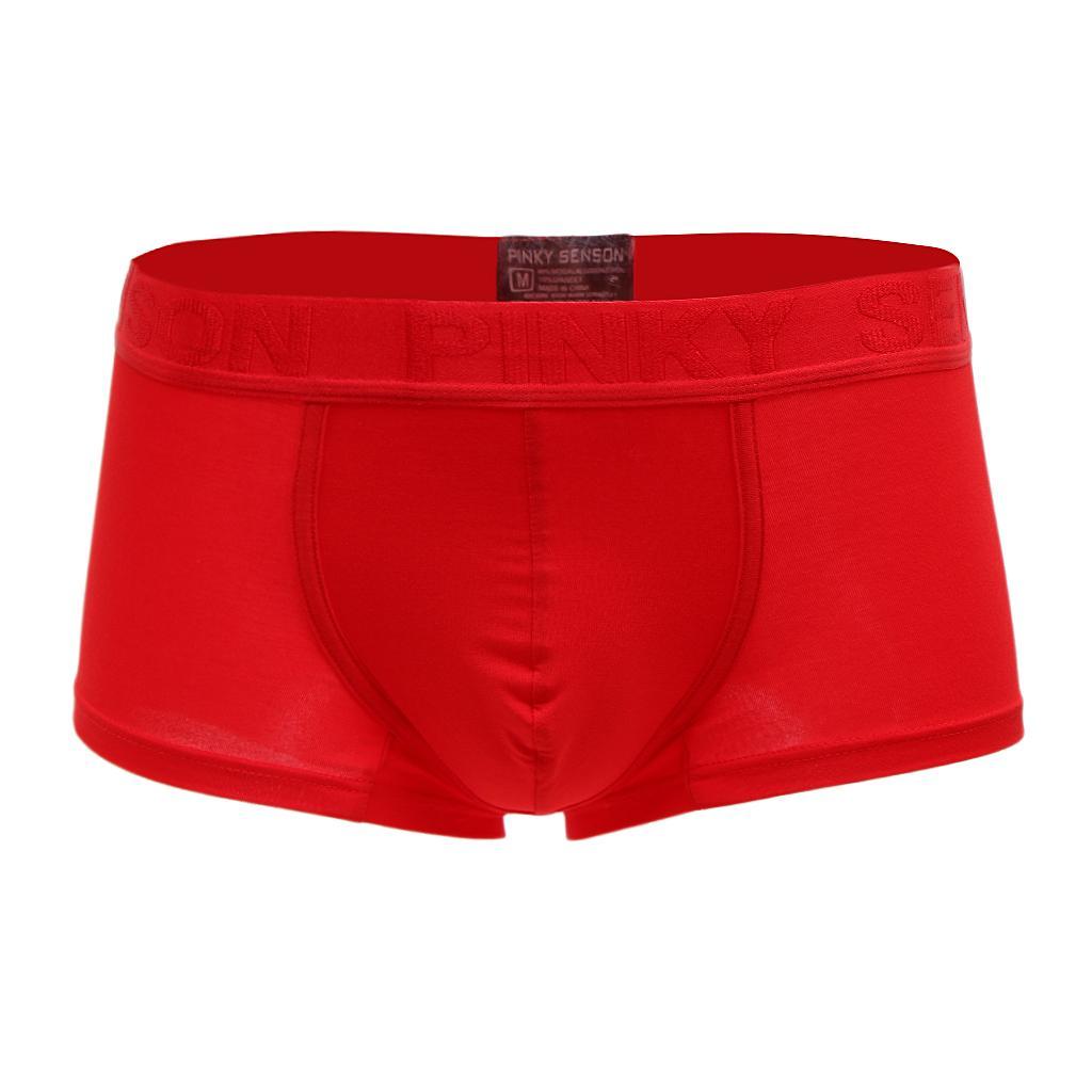 Men's Soft Breathable Stretch Flex Fit Modal Pouch Boxer Briefs Trunks Underwear