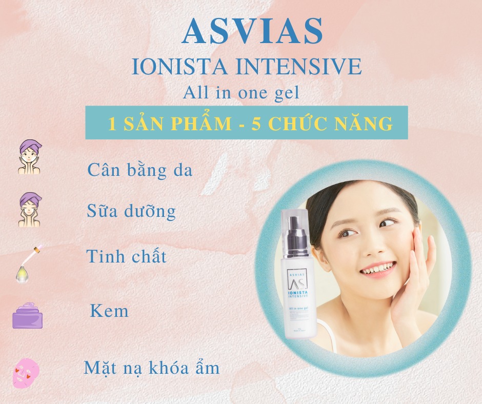 Dưỡng ẩm chống lão hóa 5 trong in ASVIAS IONISTA INTENSIVE