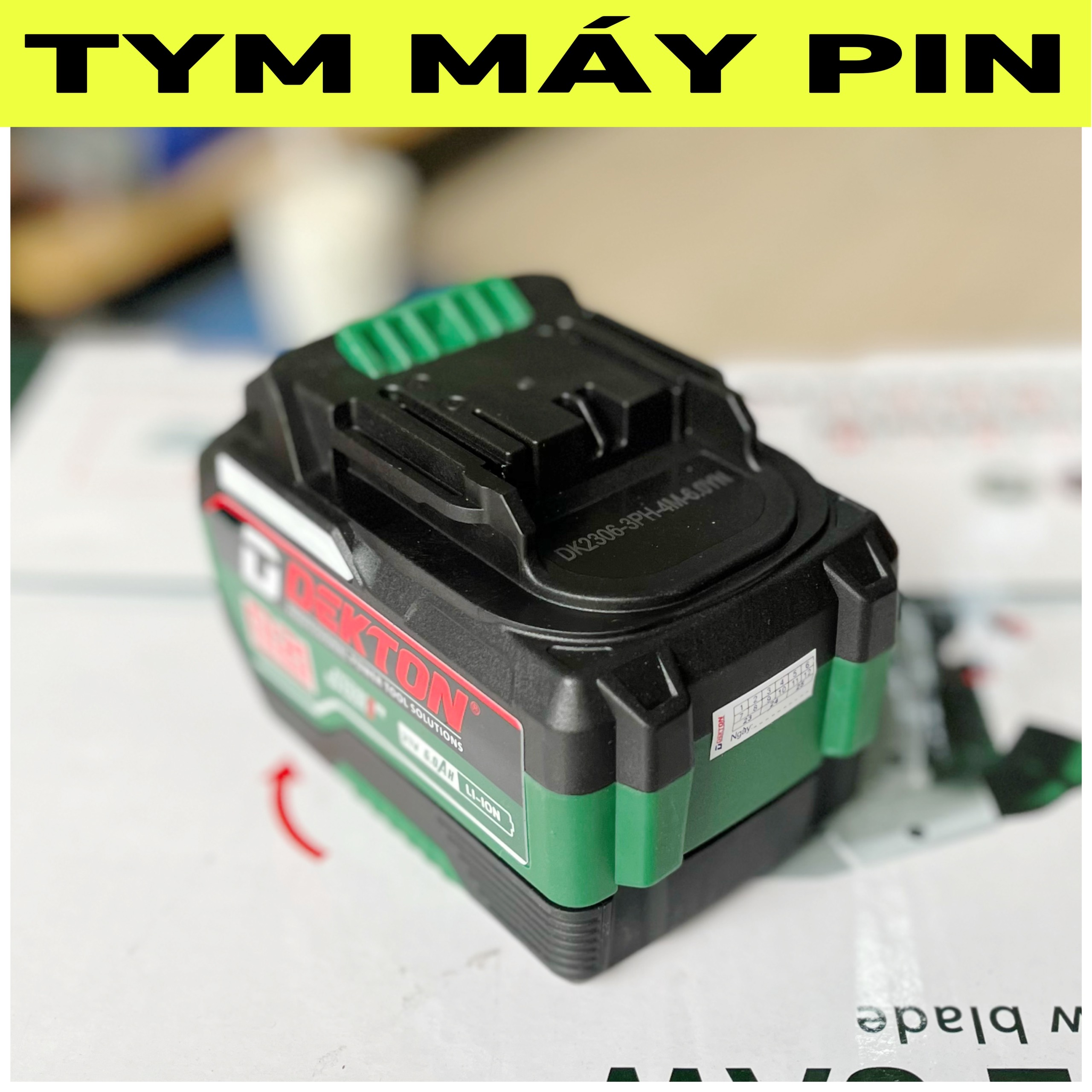 Pin 6A plus Dekton chân phổ thông M21 – tym máy pin