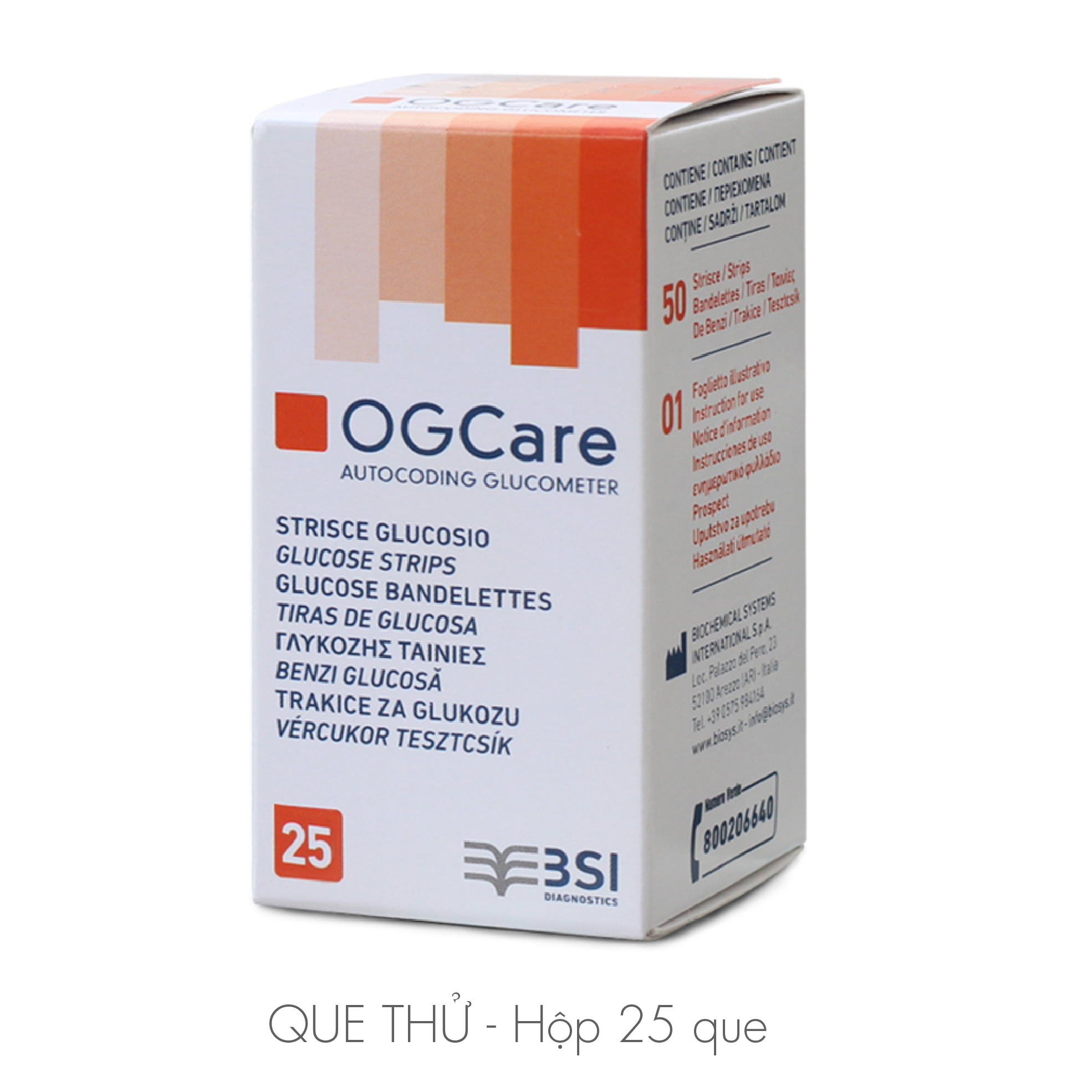 COMBO 2 LỌ QUE OGCARE CHÍNH HÃNG ITALIA (25 QUE/LỌ, DATE XA)