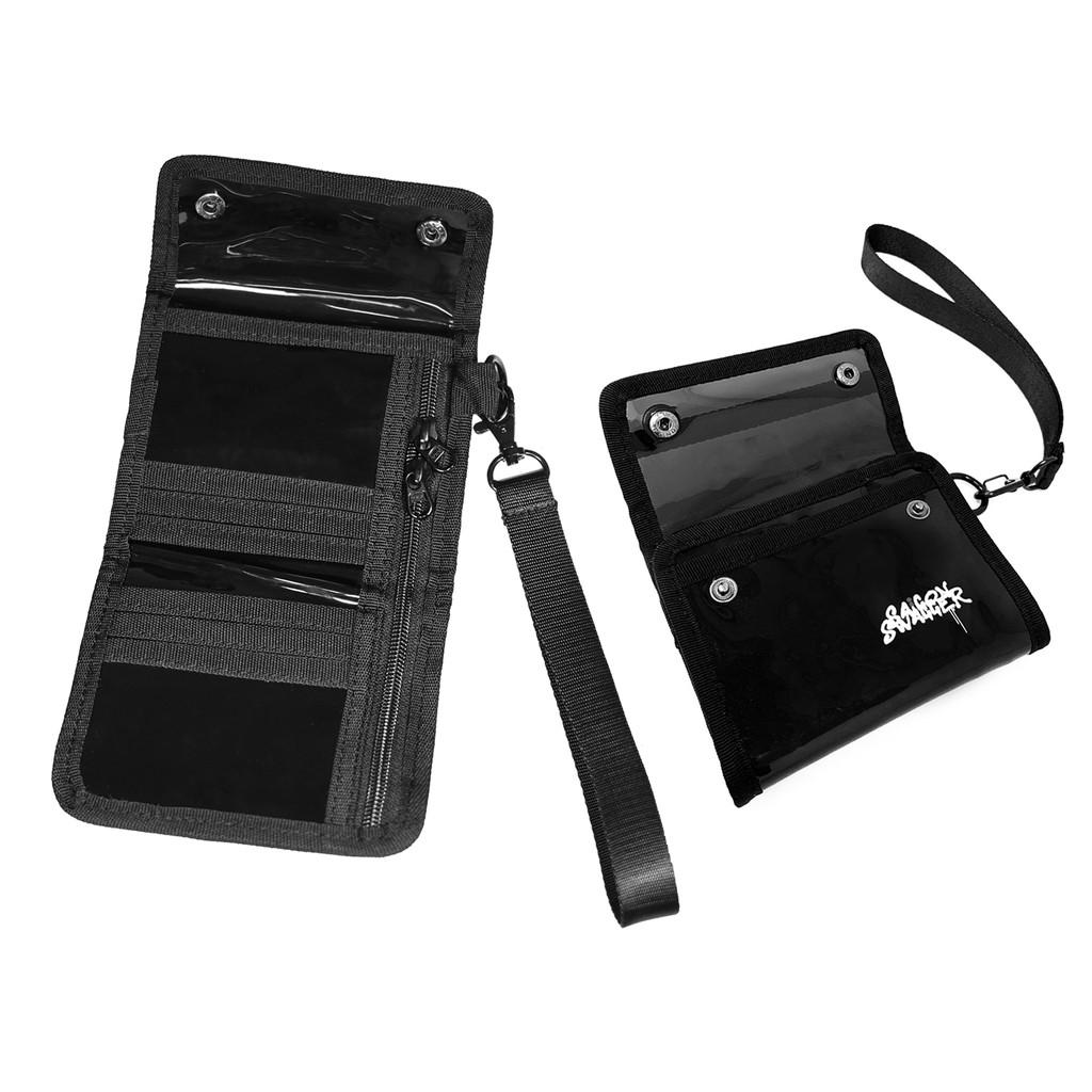 Ví Nam, Nữ Ngắn Nhựa Đen SAIGON SWAGGER SGS Black Plastic Short Wallet