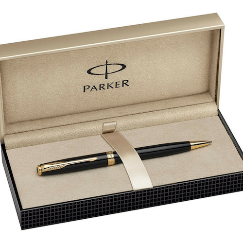 Bút Ký Chính Hãng Parker Sonnet Black Gold Trim Ballpoint Kèm Túi Giftset B&amp;J Cao Cấp Dành Cho Doanh Nhân, Khẳng Định Đẳng Cấp Cá Nhân B&amp;J