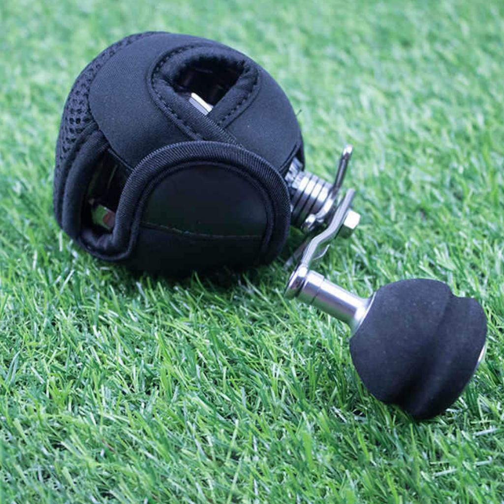 Baitcasting Reel Bag Cover Fishing Reel Pouch Protective Case Holder Black
