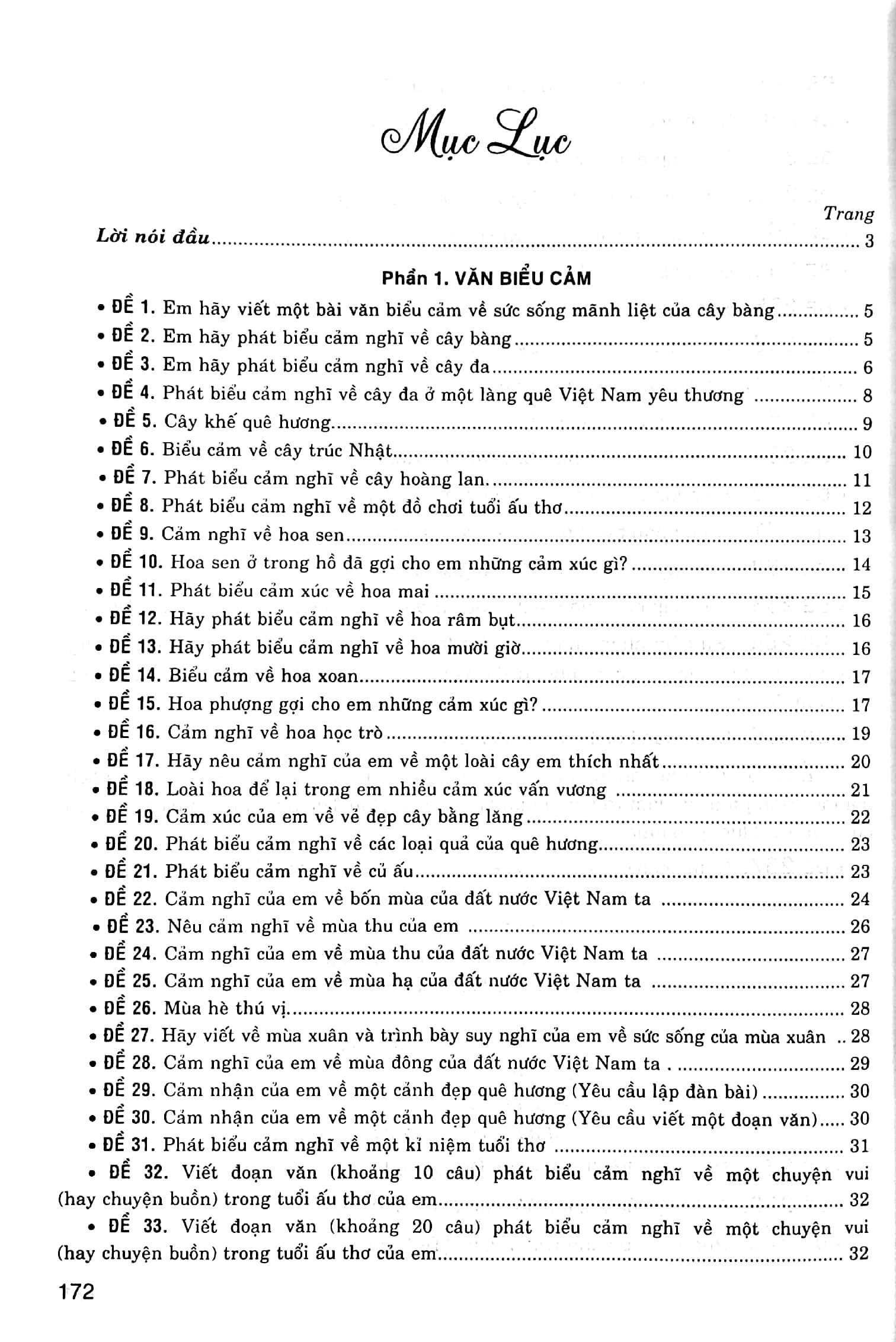 270 Đề Và Bài Văn Hay Lớp 7