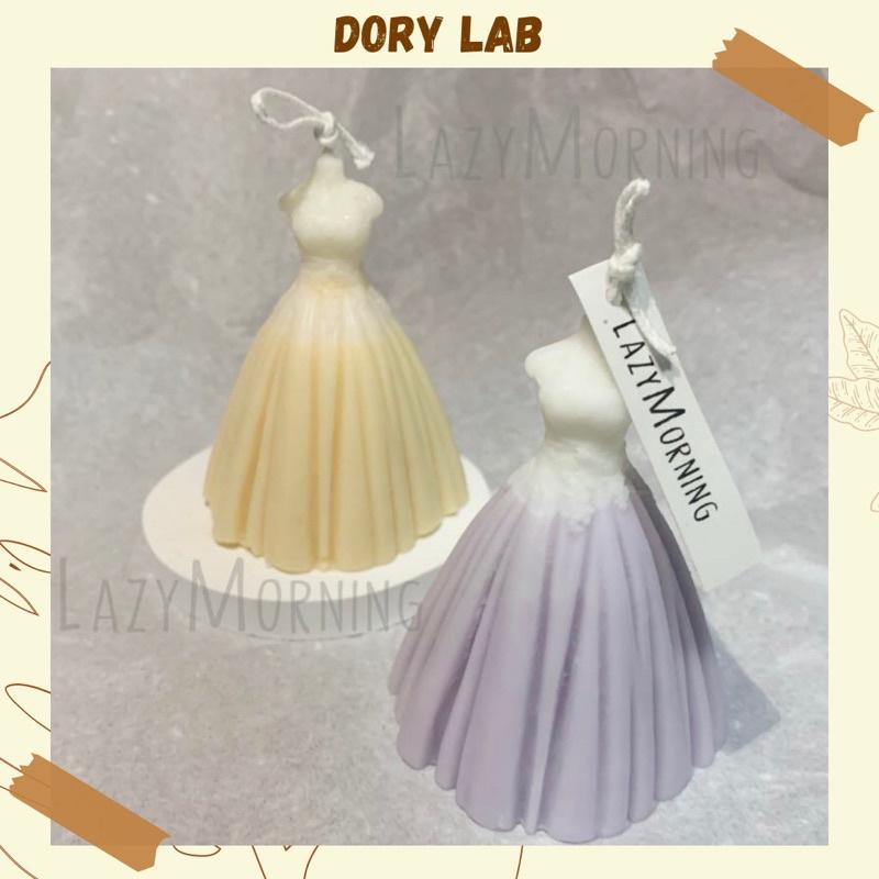 Nến Thơm Không Khói Váy Cưới Cô Dâu, Phụ Kiện Decor Chụp Ảnh - Dory Lab