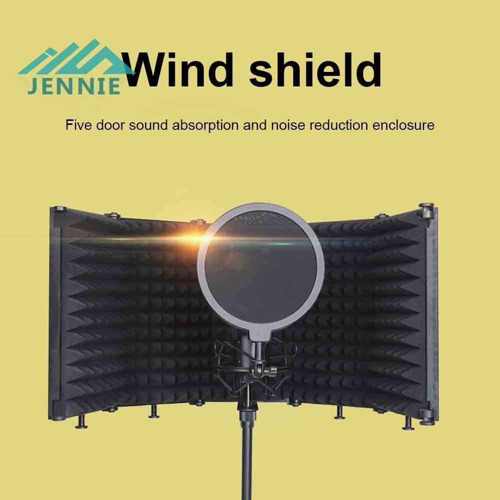 Set 5 Tấm Chắn Cách Âm Chống Ồn Có Thể Gấp Gọn Cho Micro