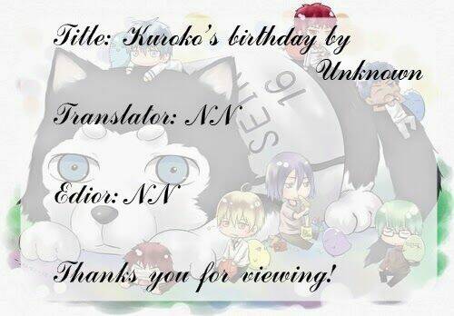 kuroko – tuyển thủ vô hình: short doujinshi chapter 106 2