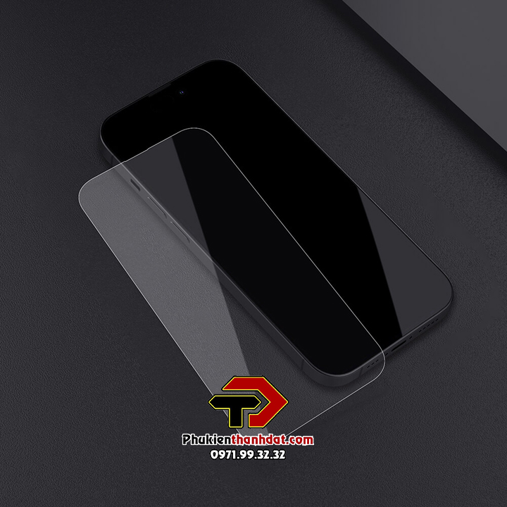 Kính cường lực cho iPhone 14 Pro Max chính hãng Nillkin Amazing H+ Pro trong suốt, chống bám vân tay - Hàng chính hãng