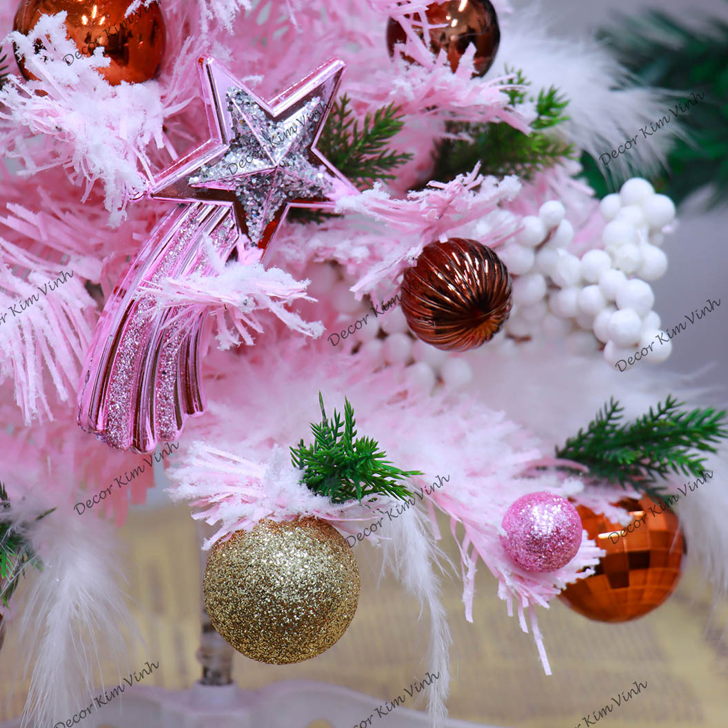 Cây Thông Nhí TH07 Cây Thông Hồng Trang Trí Giáng Sinh Cây Thông Noel