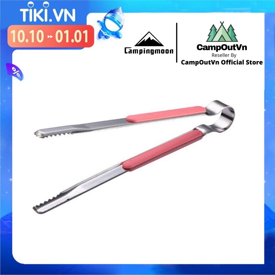 Đồ cắm trại kẹp gắp thịt nướng Campingmoon SJ-10 du lịch dã ngoại A348