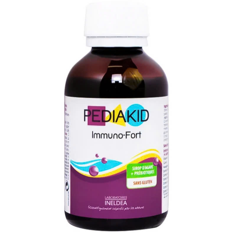 Siro Tăng Đề Kháng Cho Bé Pediakid Immuno Fort Giúp Phòng Ngừa Cảm Lạnh 125ml
