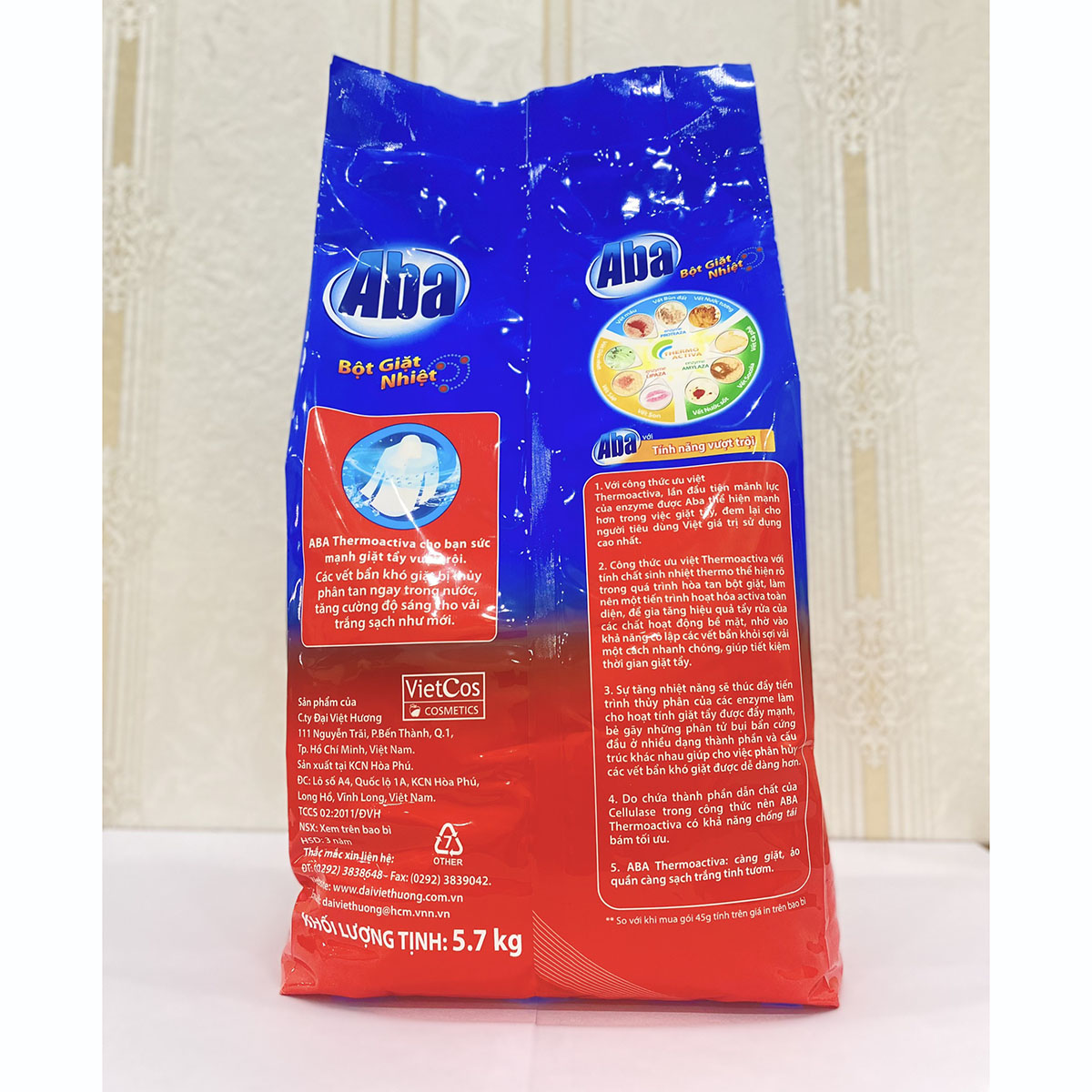 Bột Giặt Aba Sạch Tinh Tươm 5.7kg