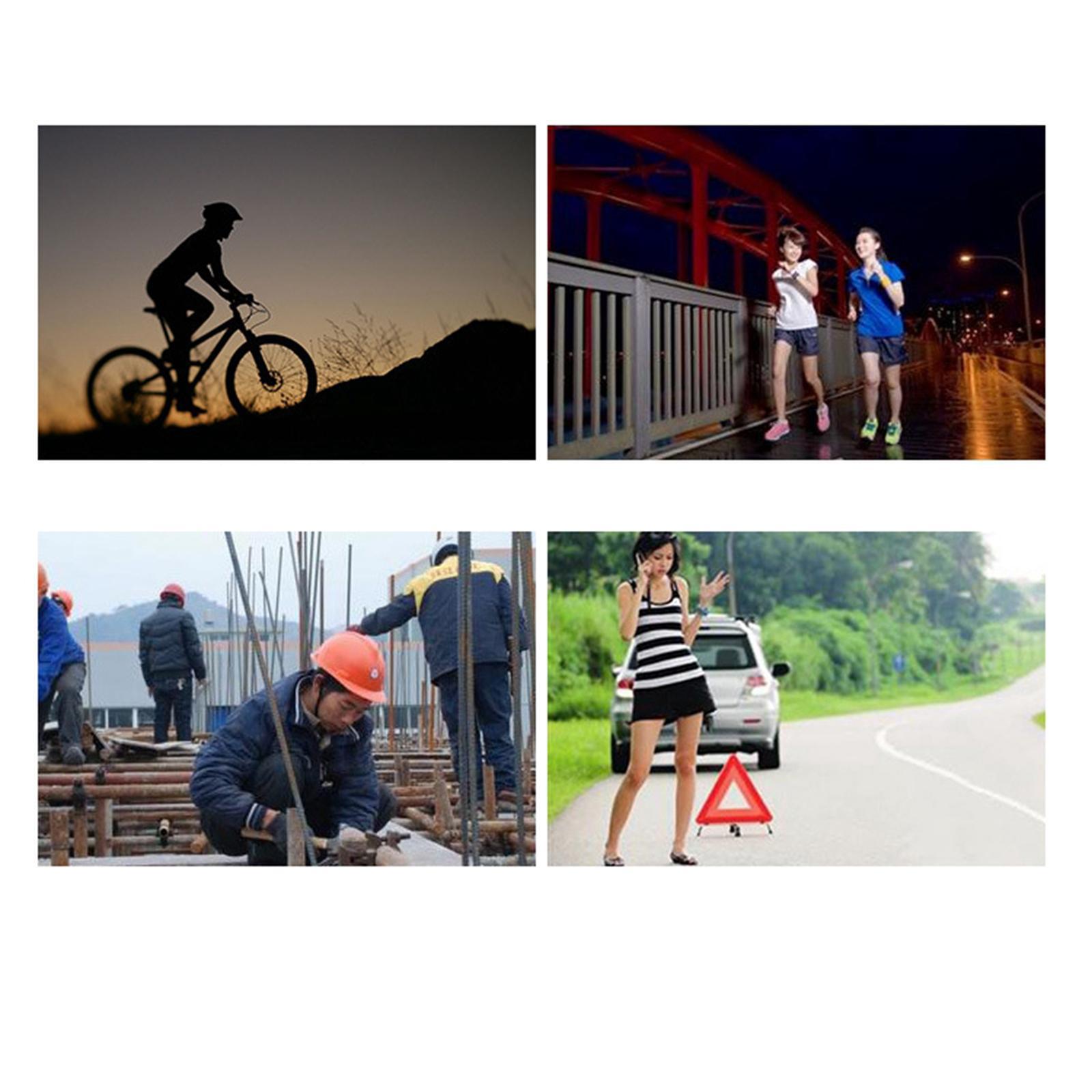 3 Modes 8 Bright LED Reflective Vest Warning Lights. for Night Running