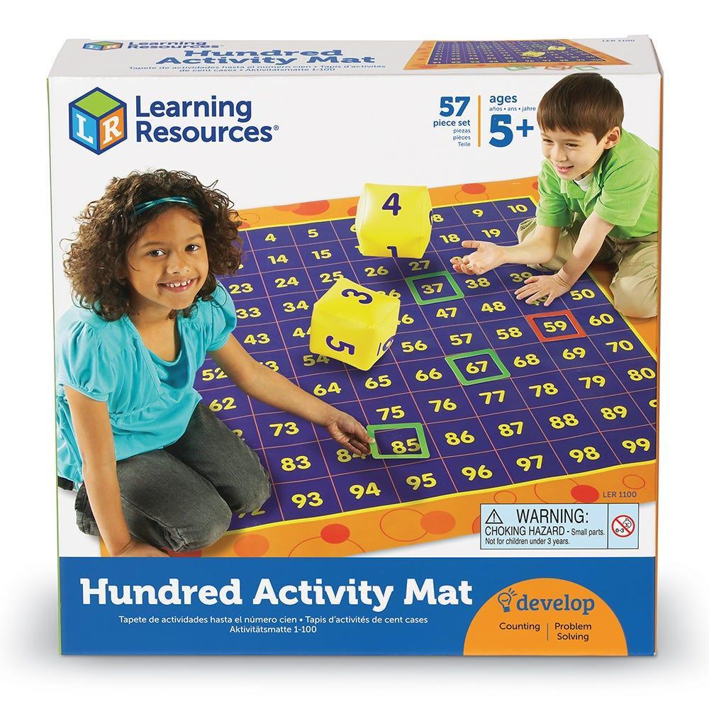 Learning Resources Thảm hoạt động số đếm 100 - Hundred Activity Mat