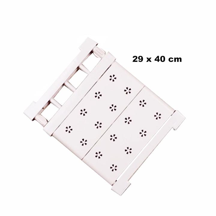 Kệ đa năng chia ngăn tủ, kệ giầy, tủ bếp, kệ nhà tắm không cần khoan bắt vít siêu tiện lợi