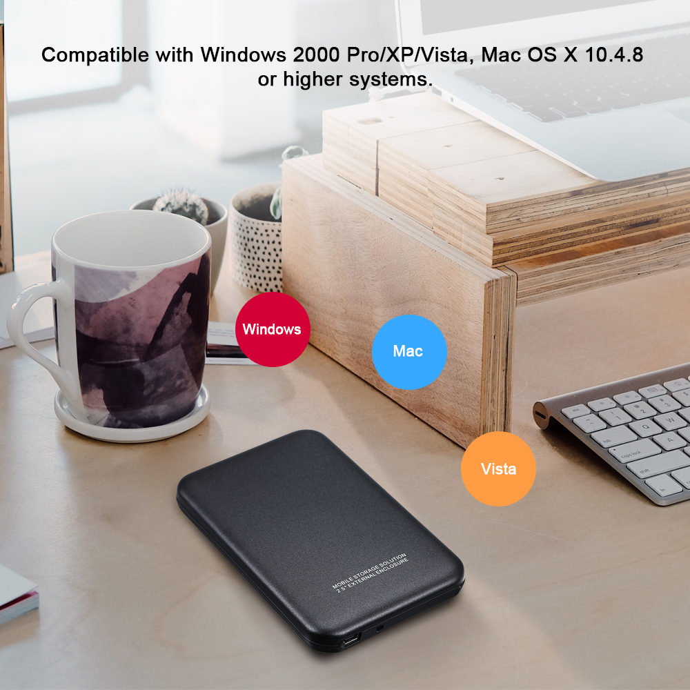 Hộp Đựng Ngoài Bộ Chuyển Đổi 2,5 Inch USB2.0 Sang SATA HDD