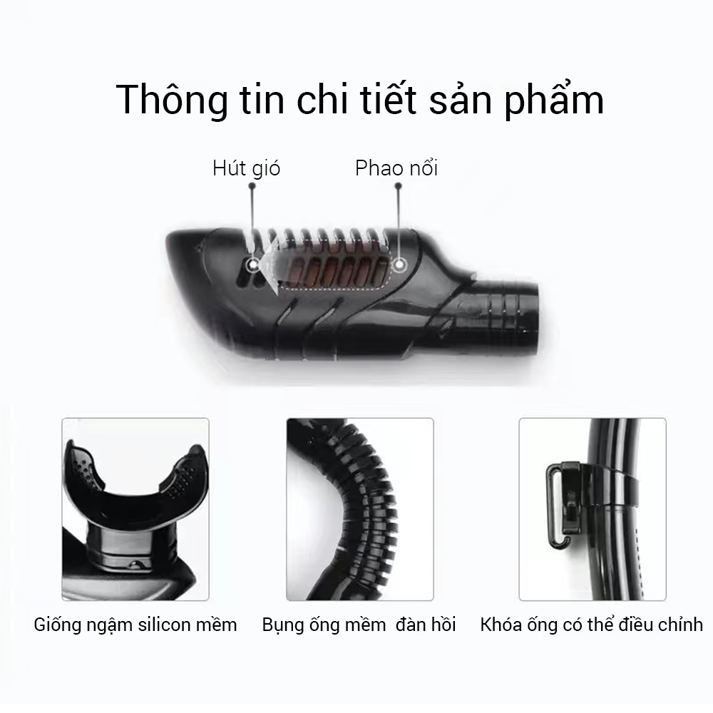 OneTwoFit kính lặn biển,Mặt nạ lặn với ống thở chống hơi thoải mái bảo vệ mắt,mặt nạ lặn với mắt kính cường lực ET005001