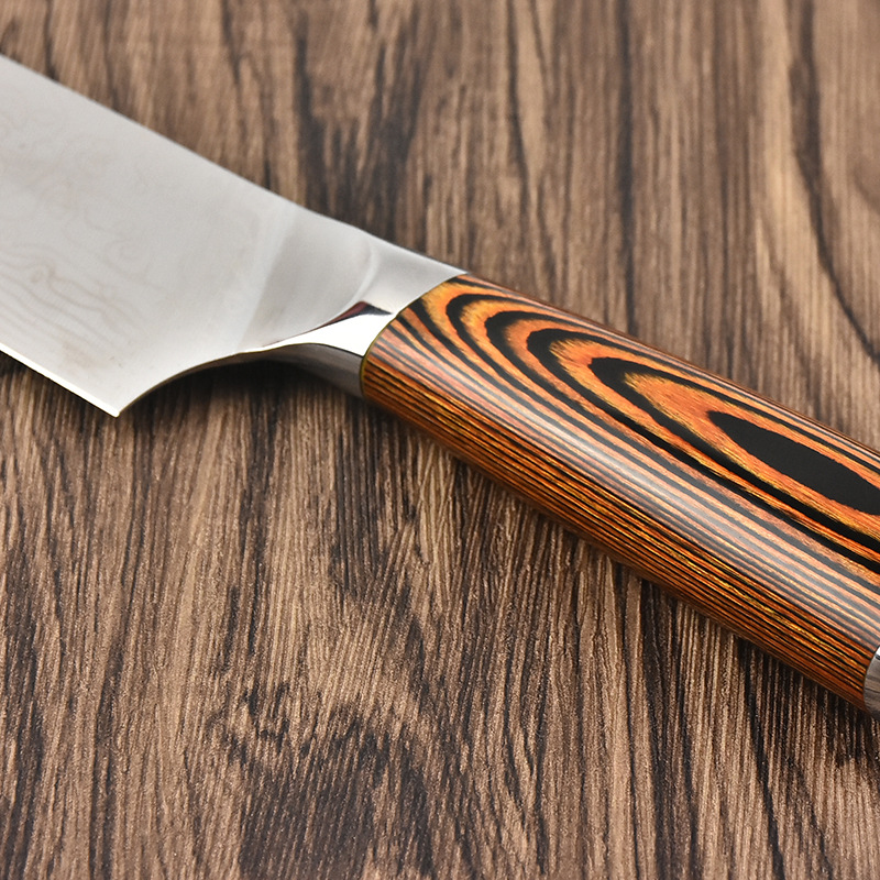 DAO - BỘ 3 DAO BẾP NHẬT BẢN THÉP DAMASCUS BDT2 vns