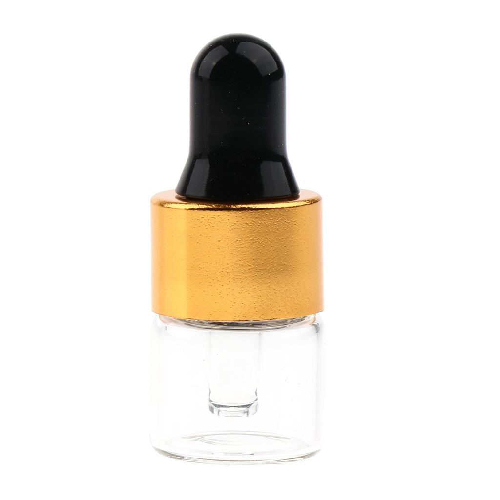 20 Set Glass 1ml 2ml 3ml Essential Oils Refillable Empty Bottles with Dropper Pipette for Perfume Aromatherapy
