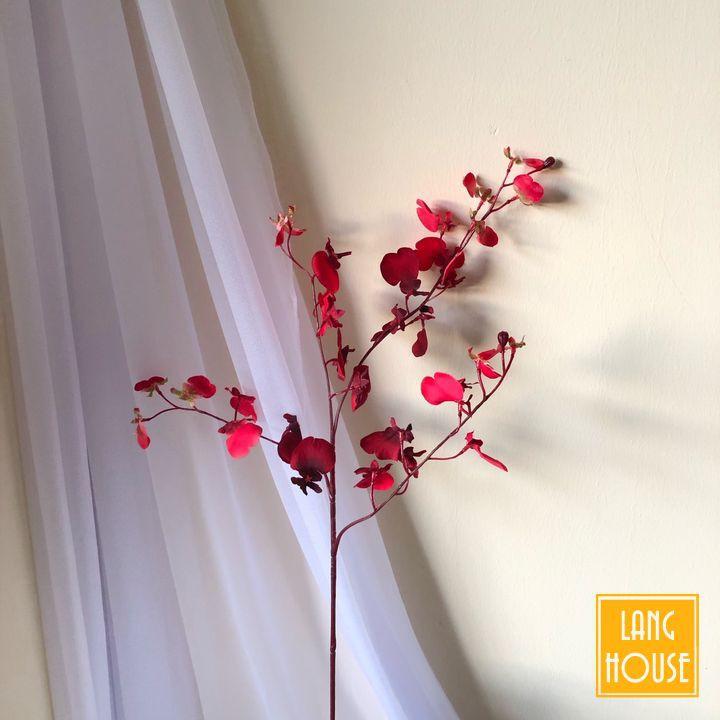 Hoa Giả Hoa Lụa - HOA LAN VŨ NỮ CAO CẤP Dài 80cm