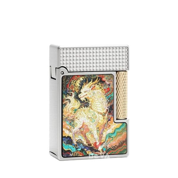 Vỏ hộp quẹt bật lửa xăng đá CF-328 họa tiết hoa văn 2 mặt (Giao hình màu ngẫu nhiên)